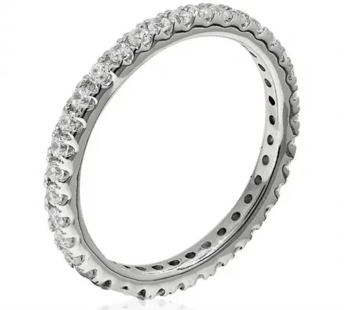 Bague Neuve Or Blanc et diamants à geneve