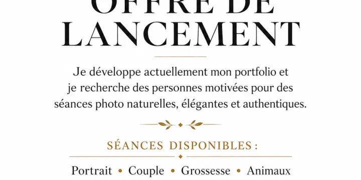 Je vous propose un shooting