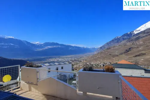 A VENDRE: Attique 4.5 pces avec vue panoramique - Savièse (Chandolin) à Chandolin (Savièse)