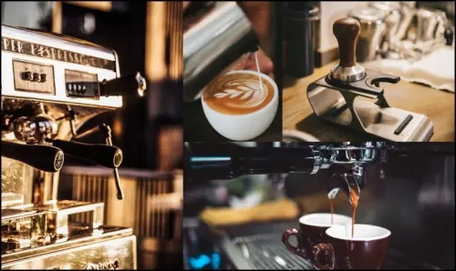 Le barista dans le café à Genève