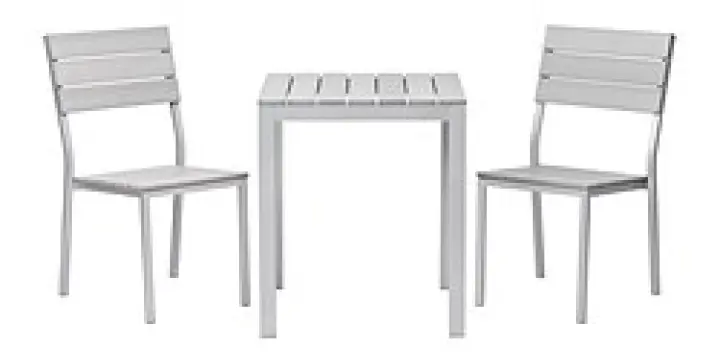 Table de balcon et deux chaises