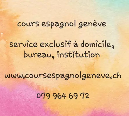 cours espagnol geneve 0799646972, spanish course geneva