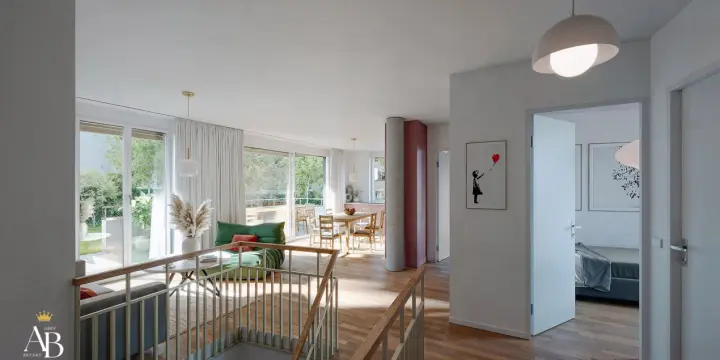 En exclusivité: Appartement contemporain & son agréable jardin privatif