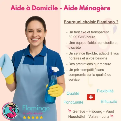 Aide à domicile, ménage, entretien et accompagnement à Neuchâtel