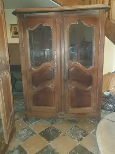 Armoire bibliothèque 2 portes vitrées à Broye aubigney montseugny