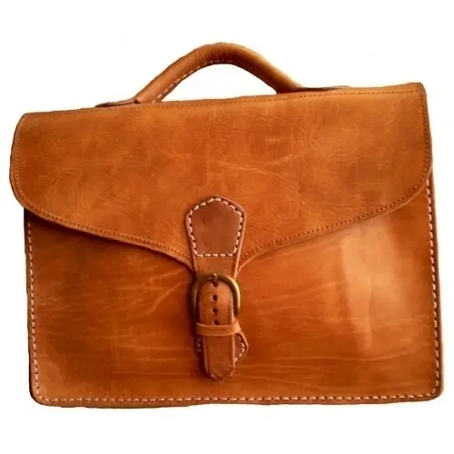 Cartable Cuir tarditionnel 100% à rabat