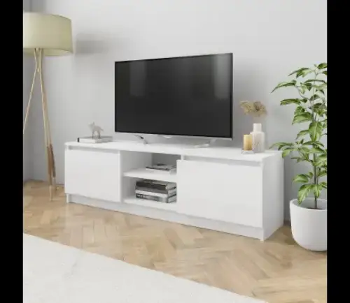 Meuble TV Blanc brillant Aggloméré à geneve